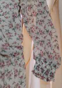 White Dress Floral Print