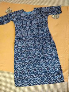 Patterned chundri kurta