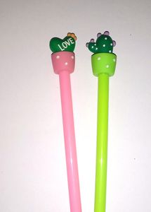 🎀Cute Pens Set 🎀 💚Green And Pink💞