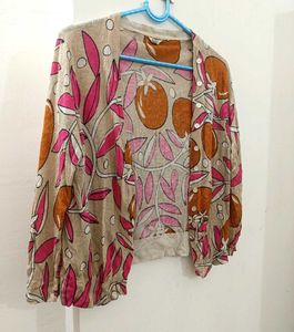 Floral Print Cardigan