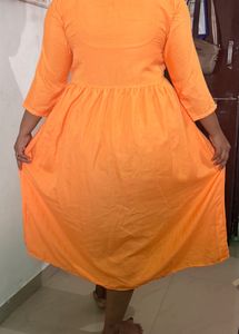 kurti orange beautiful new hi hai