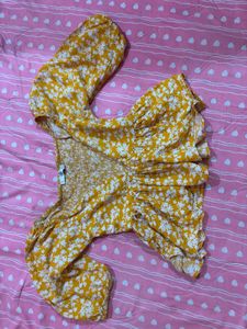 Mango Floral Print Top