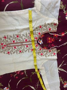 Cream Colured Kurta Set