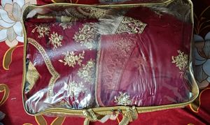 Red &amp; Gold Bridal Lehenga Choli