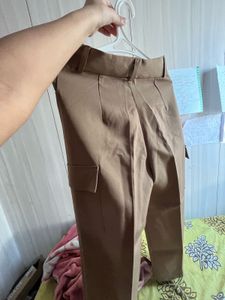 Brown cargo trousers