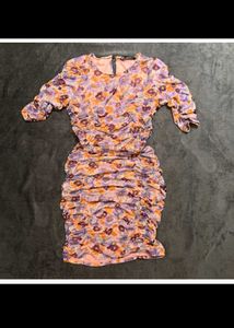 Zara Floral Bodycon Mini Dress