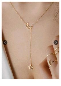 Moon &amp; Star Necklace