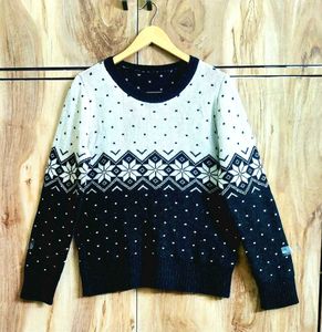 Black Designer Pullover Size-38