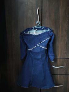 Denim Off-Shoulder Dress