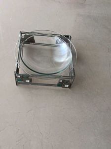 Glass Bowl with Metal Stand
