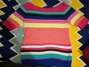 Multicolored Bardot Top