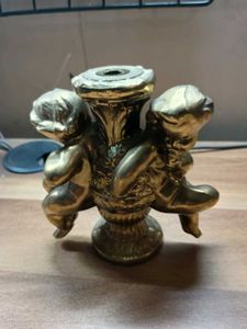 white metal lamp part