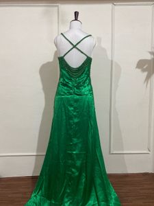 Green Embellished Dubai romantic Gown