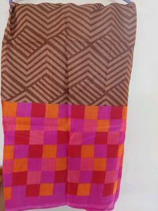 New Coffee Brown Saree Unused