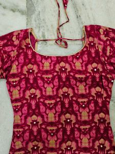 Pink Printed Kurti