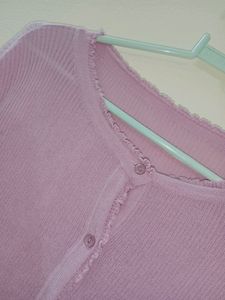 Lavender Lettuce Hem Top