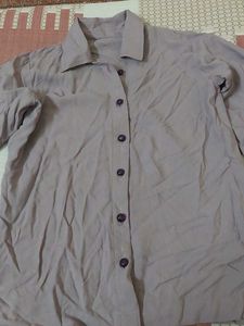 Lavender Button-Up Shirt