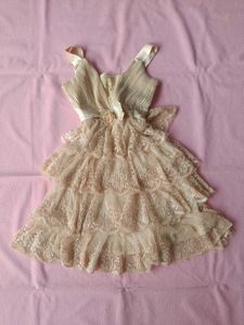 Elegant Tiered Lace Christmas Dress