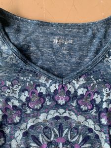 Blue Mandala Print Tee