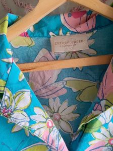 Multi-colour Floral Crop Top