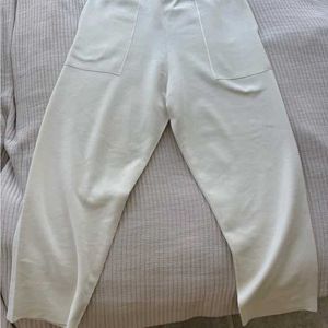 Cream Knit Pants