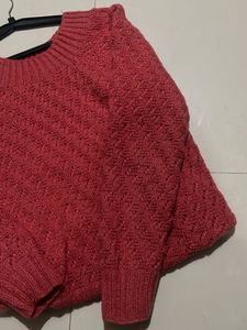Coral Knit Sweater