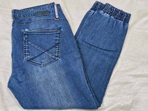 Blue Denim Joggers