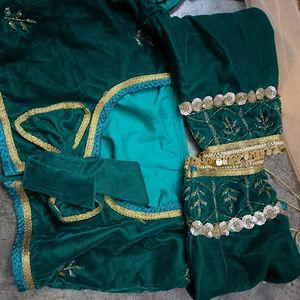Elegant Green Lehenga Choli with Dupatta