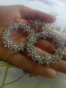 Sparkling  hoop Earings