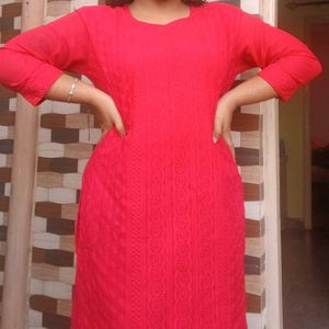Red Kurti