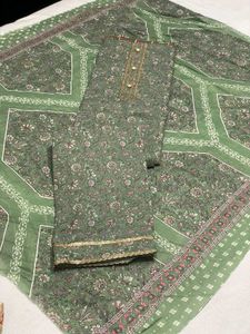 3-cotton Suits,pants With Duppatas Combo Offers