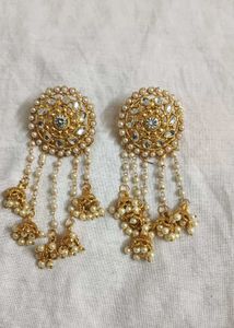 Pearl Jhumka Earrings