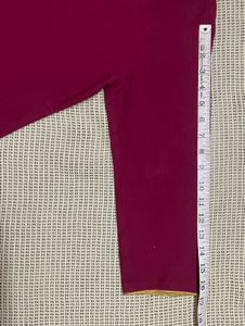 Maroon &amp; Gold Accented Kurti