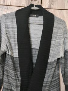 Grey black shrug