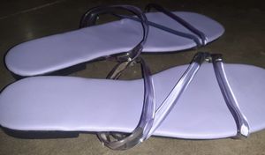 Lavender Strappy Flats
