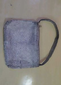 Silver Shoulder Bag