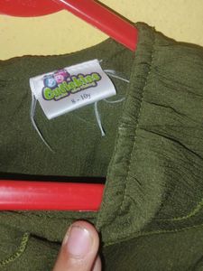 Elegant Olive Green top for girls