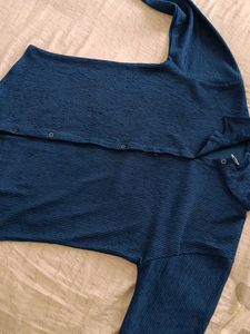 Blue Button-Up Shirt