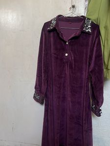 Elegant Purple Velvet Top