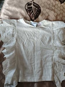 Cute White Baby Bodysuit