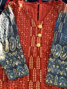 Almost new party wear kurta . used only once