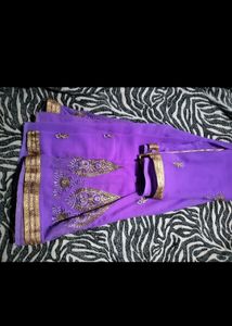 Saree With Stiched Blouse