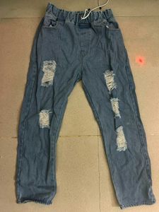 Distressed Denim Jeans