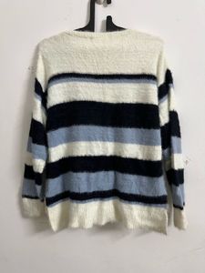 Striped Fuzzy Sweater