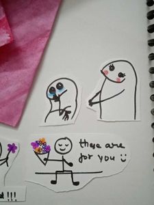 Handmade Sticker Set - Unique Designs