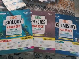 ISC Class XII Handbook Set (Biology, Physics, Chem