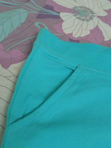Blue Knit Pants Or Lounge new  With Tag