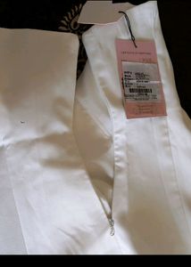 Mini White One Piece With Side Zip