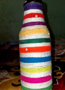 Upcycled Decorative Bottle