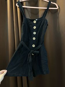 Mango Black Playsuit
